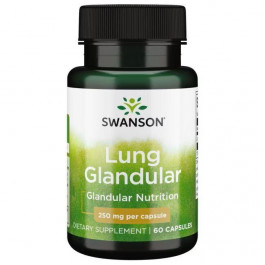   Swanson Підтримка легеневих залоз  Lung Glandular, 250 mg, 60 Capsules