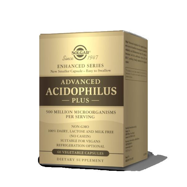 Solgar Advanced Acidophilus Plus 60 Vegetable Capsules (SOL-00014) - зображення 1