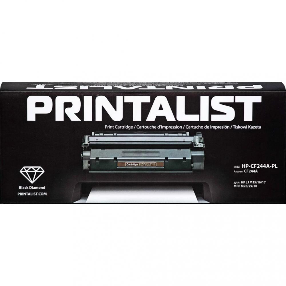 Printalist Картридж для HP LJ M15/16/ 17, MFP M28/29/ 30 CF244A Black (HP-CF244A-PL) - зображення 1