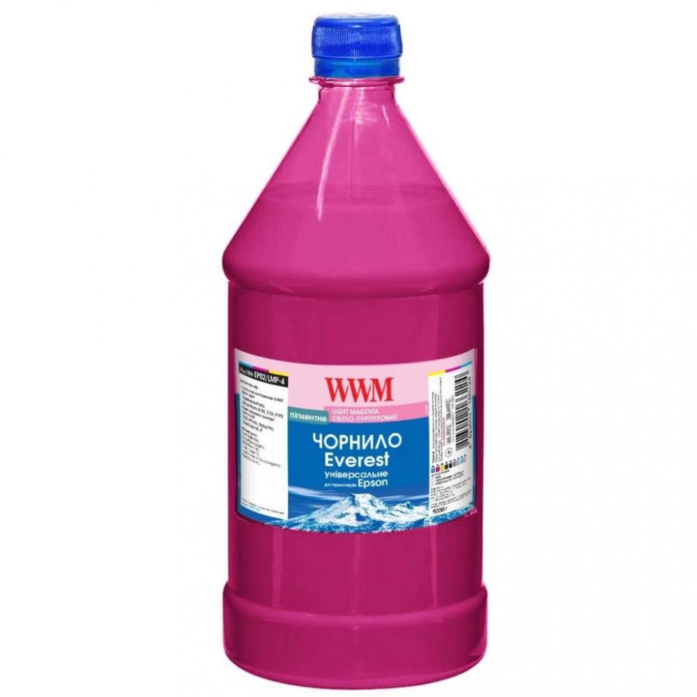 WWM Чернила EVEREST для Epson 1000г Light Magenta Pigment (EP02/LMP-4) - зображення 1