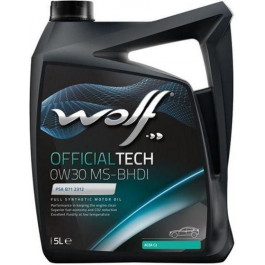   Wolf Oil OFFICIALTECH 0W-30 MS-BHDI 5л