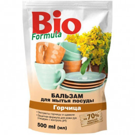   Bio Formula Засіб для ручного миття посуду  Гірчиця дой-пак 500 мл (4823015922756)