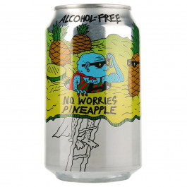   Lervig Пиво  No Worries Pineapple, 0,5%, 0,33 л (7072712004068)