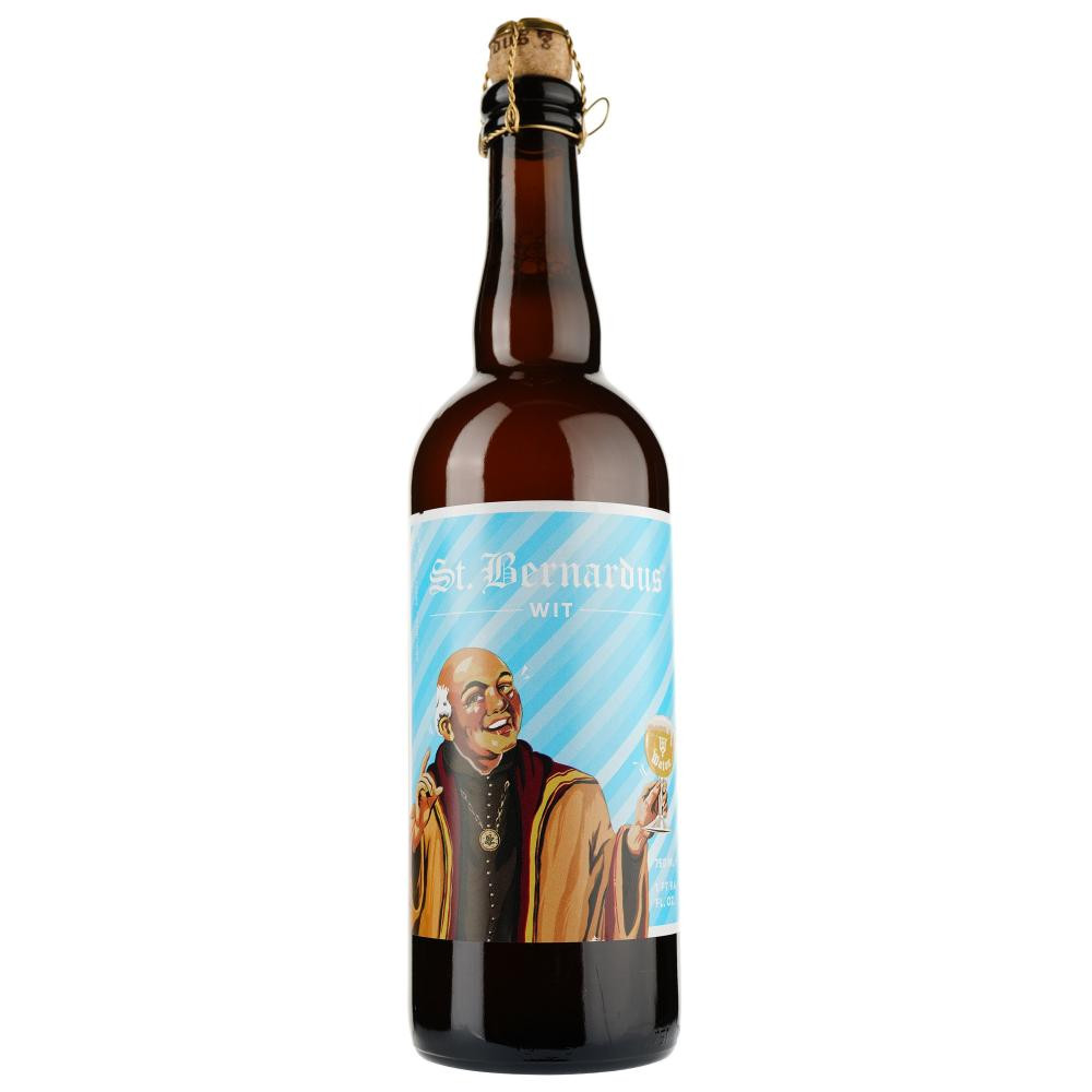 St.Bernardus Пиво  Witbier, світле, нефільтроване, 5,5%, 0,75 л (5411911001515) - зображення 1