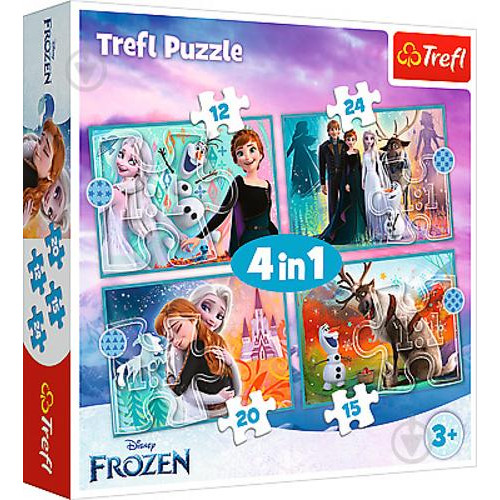 Trefl Frozen Дивовижний світ 4 в 1 (34381) - зображення 1