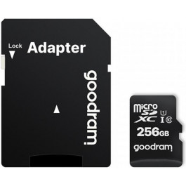   GOODRAM 256 GB microSDXC class 10 UHS-I + SD Adapter M1AA-2560R12