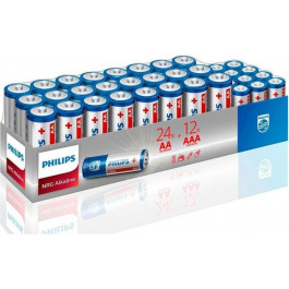   Philips Power Alkaline AA+ААА, 24+12 шт. (LR036G36W/10)