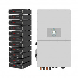   Deye SUN-50K-SG01HP3-EU-BM4-HV51100-11-56.32kW-LFP 50kW 56.32kWh 1BAT LiFePO4 6000 циклів