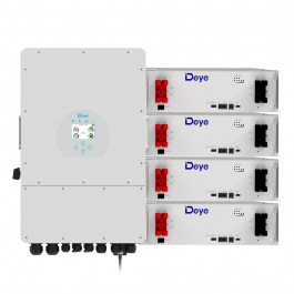   Deye SUN-12K-SG04LP3-EU-4DE20.48K-LFP 12kW 20.48kWh 4BAT LiFePO4 6000 циклів