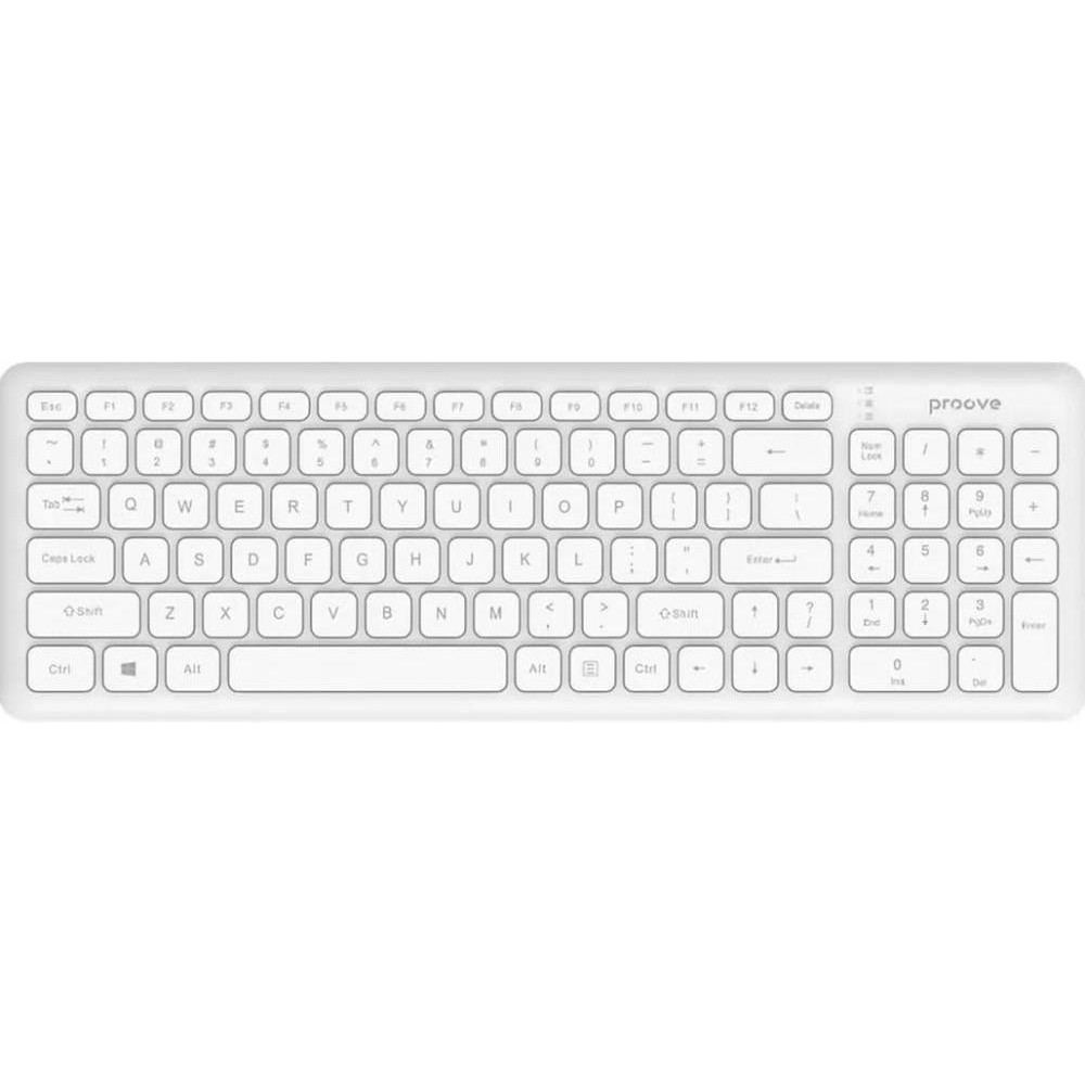 Proove Classic Code Wireless Keyboard White (KBCD00003002) - зображення 1