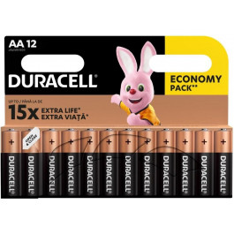   Duracell AA bat Alkaline 12шт (5006202)