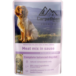   Carpathian Pet Food М'ясне асорті в соусі 100 г (4820111141142)