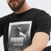 PUMA Чорна чоловіча футболка  GRAPHICS Photoprint Tee 680180/01 - зображення 4