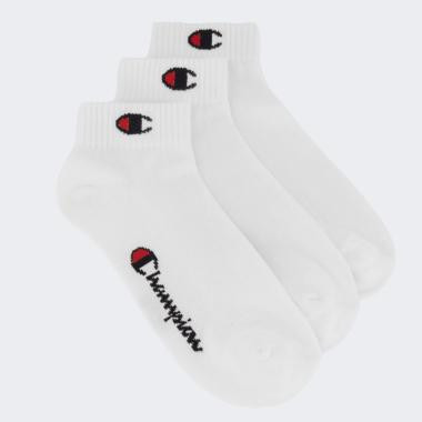 Champion Білі шкарпетки  3pk Quarter Socks chaU24559-WHT/WHT - зображення 1