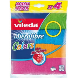   Vileda Салфетки Microfibre Color 4 шт (4023103192577)