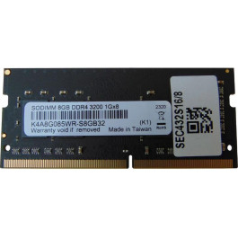   Samsung 8 GB SO-DIMM DDR4 3200 MHz (SEC432S16/8)