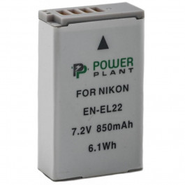   PowerPlant Аккумулятор для для Nikon EN-EL22 (850 mAh) - DV00DV1399