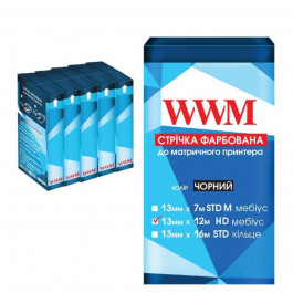   WWM Лента  10мм x 12м HD Black (R10.12HR5) комплект 5 шт.