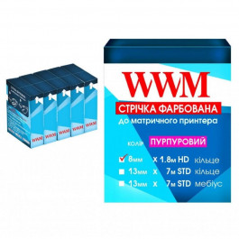   WWM Лента 8мм x 1.6м HD Black комплект 5 шт. (M8.1.6HS5)