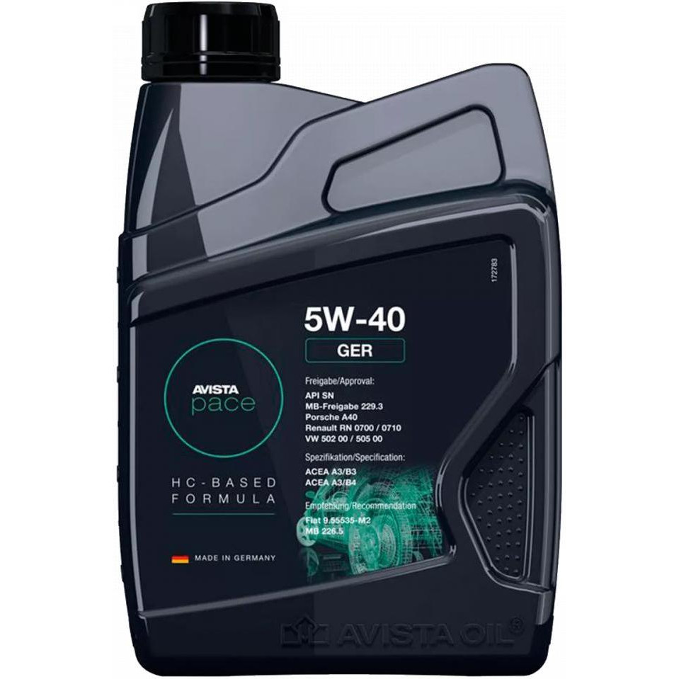 AVISTA OIL Pace GER 5W-40 1л - зображення 1