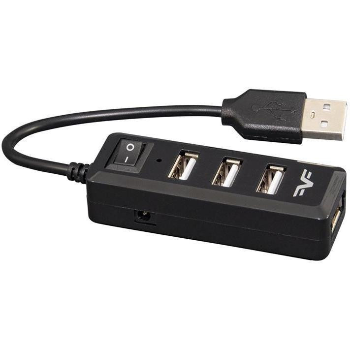 Frime 4хUSB2.0 Hub Black (FH-20000) - зображення 1