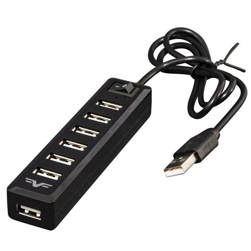 Frime 7хUSB2.0 Hub Black (FH-20040) - зображення 1