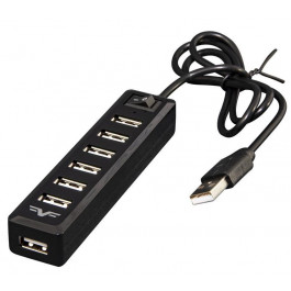   Frime 7хUSB2.0 Hub Black (FH-20040)