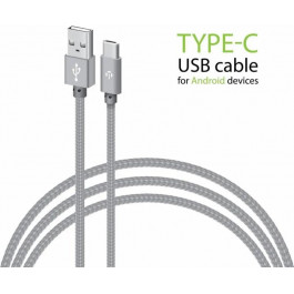   Intaleo CBGNYT1 USB Type-C 1m Grey (1283126489136)