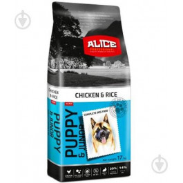   Alice Puppy & Junior Chicken and Rice 17 кг (5997328300781)