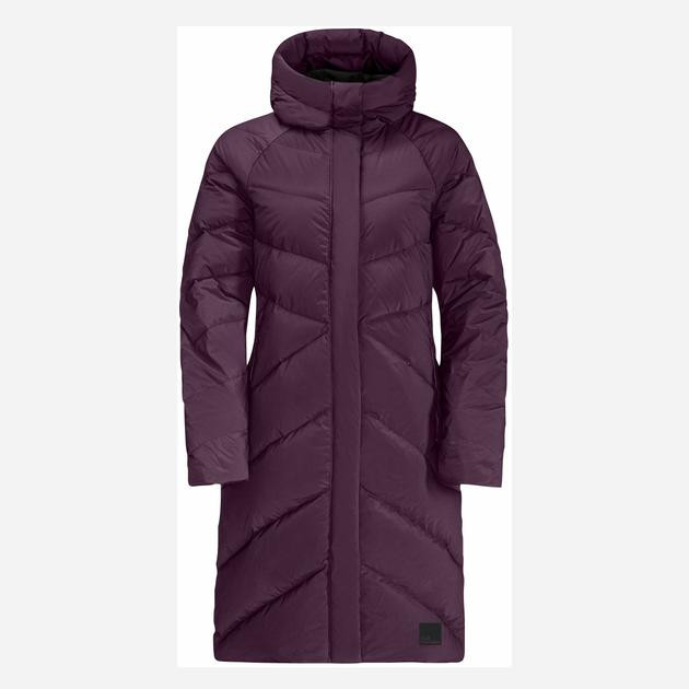 Jack Wolfskin Пуховик зимовий довгий жіночий  Marienplatz Coat W 1206971_I0082 XS Фіолетовий (4064886312660) - зображення 1