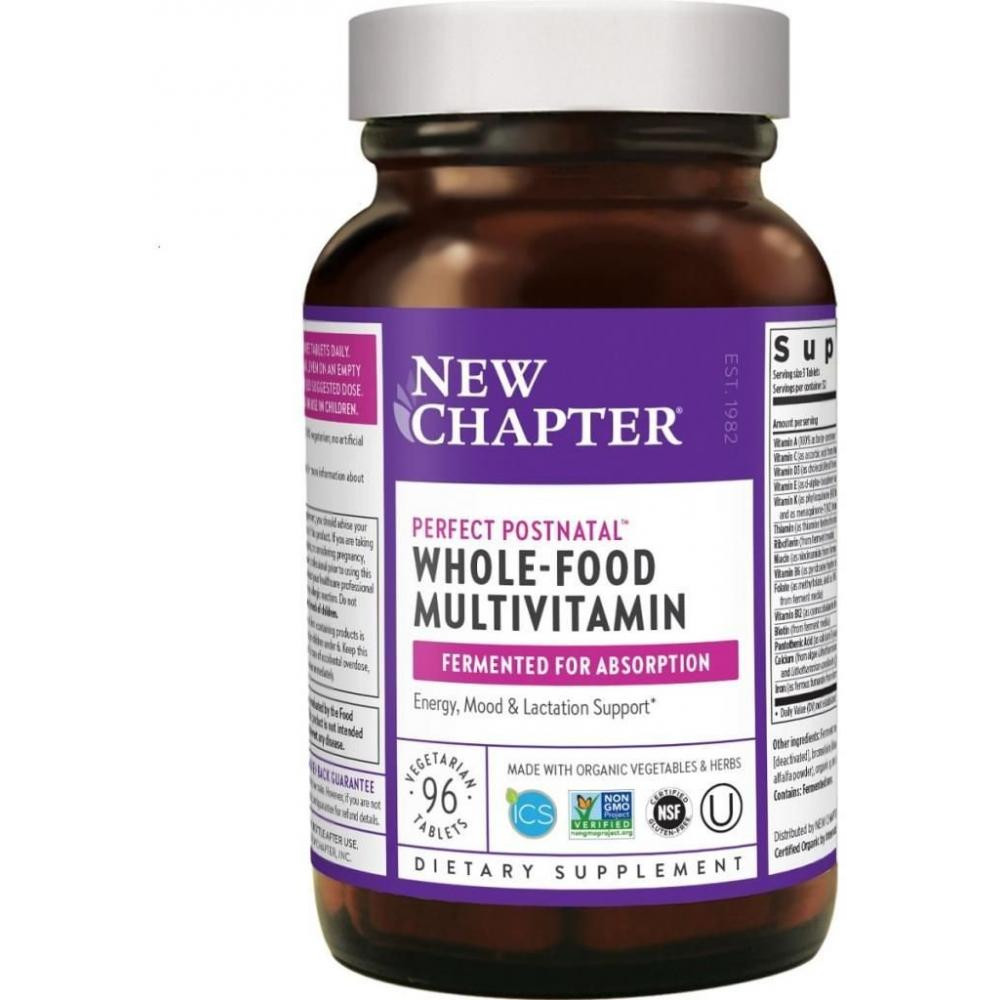 New Chapter Мультивитаминный комплекс, Perfect Postnatal MultiVitamin, , 96 таблеток (NCR-90057) - зображення 1