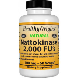   Healthy Origins Nattokinase 100 mg 60 caps Наттокиназа (HO25157)