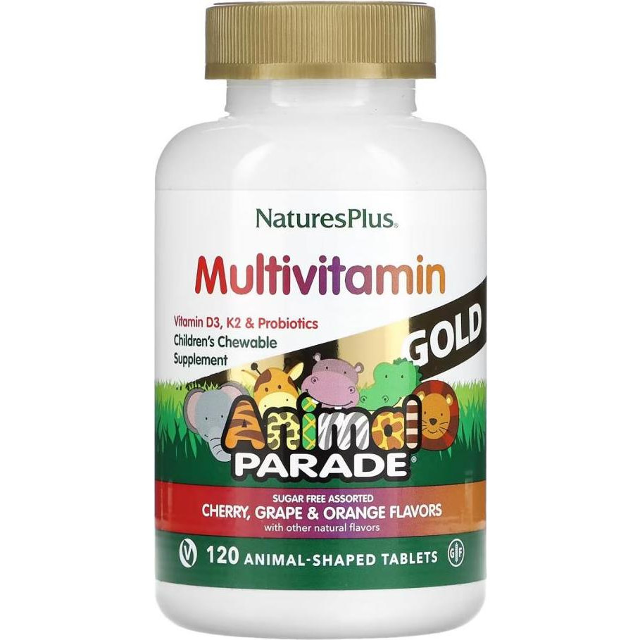 Nature's Plus Витамины для детей (Children's Multi-Vitamin), , Animal Parade, 120шт, (NAP-29928) - зображення 1