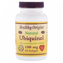   Healthy Origins Healthy Origins Ubiquinol (Active form of CoQ10) 100 mg 60 Softgels Убіхінол