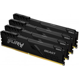   Kingston FURY 128 GB (4x32GB) DDR4 3200 MHz Beast (KF432C16BBK4/128)