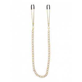   Taboom Затискачі на соски з ланцюжком  Tweezers With Chain, золотисті (TB17271 /Gold)