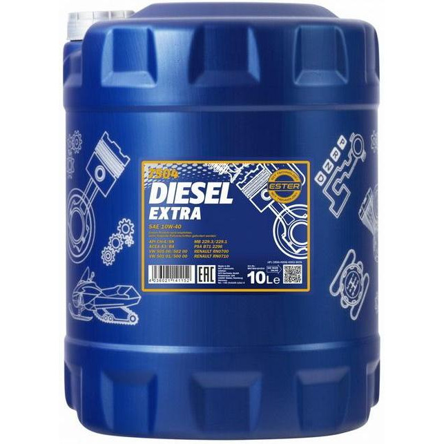 Mannol Diesel Extra 10W-40 10л - зображення 1