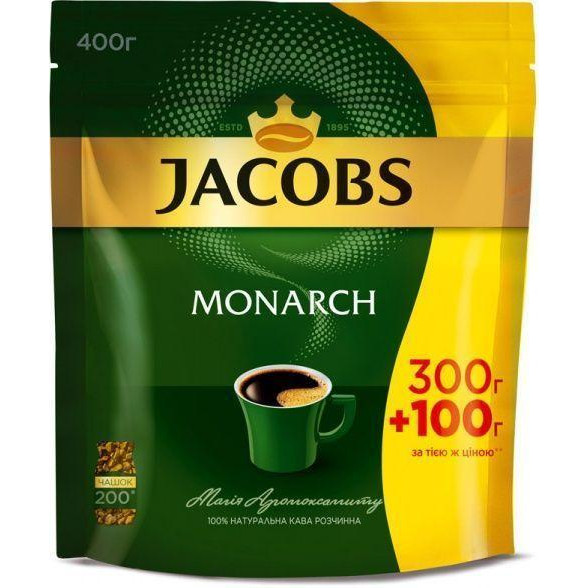 Jacobs Monarch розчинна 400 г (4820206290854) - зображення 1