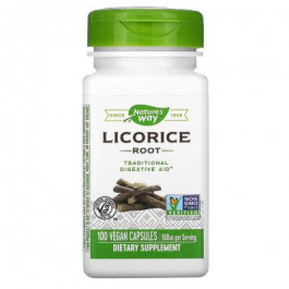   Nature's Way Корень солодки (Licorice, Root), , 100 капсул, (NWY-14600)