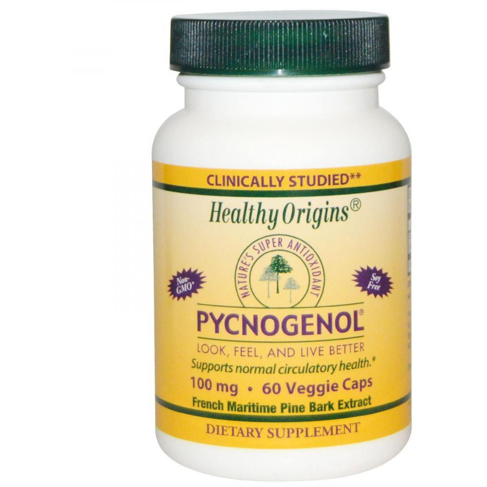 Healthy Origins Healthy Origins Pycnogenol 100 mg 60 caps Пікногенол - зображення 1