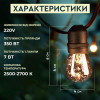 Garlando Retro вулична 5 метрів 10 LED із захистом від вологи, Жовтий (1733075Y) - зображення 4