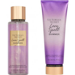   Victoria's Secret Парфумований набір для тіла  Love Spell Shimmer Міст 250 мл + Лосьйон 236 мл (1159793372)