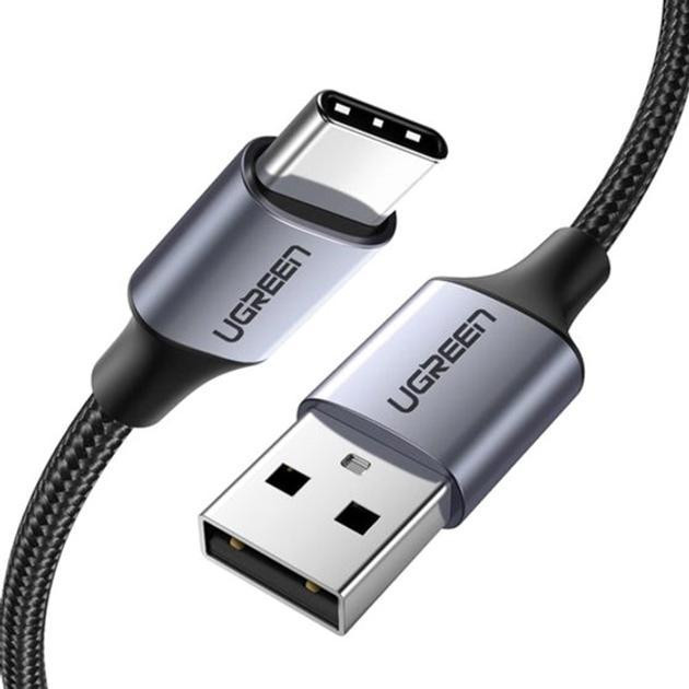 UGREEN US288 USB-A to Type-C QC3.0 18W 3m Black (60408) - зображення 1