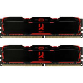   GOODRAM 16 GB (2x8GB) DDR4 2666 MHz IRDM X Black (IR-X2666D464L16S/16GDC)