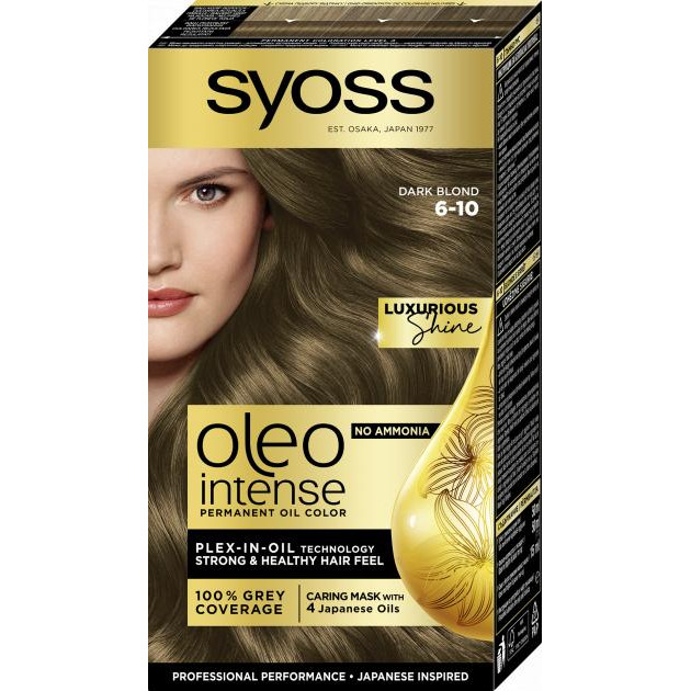 Syoss Oleo Intense 115 ml Краска для волос без аммиака 6-10 Темно-Русый (8410436218252) - зображення 1