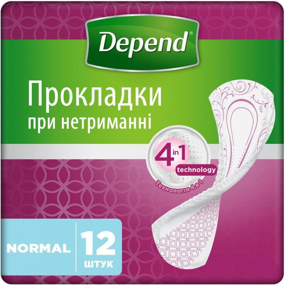 Depend Урологічні прокладки Normal Plus Pad 12 шт - зображення 1