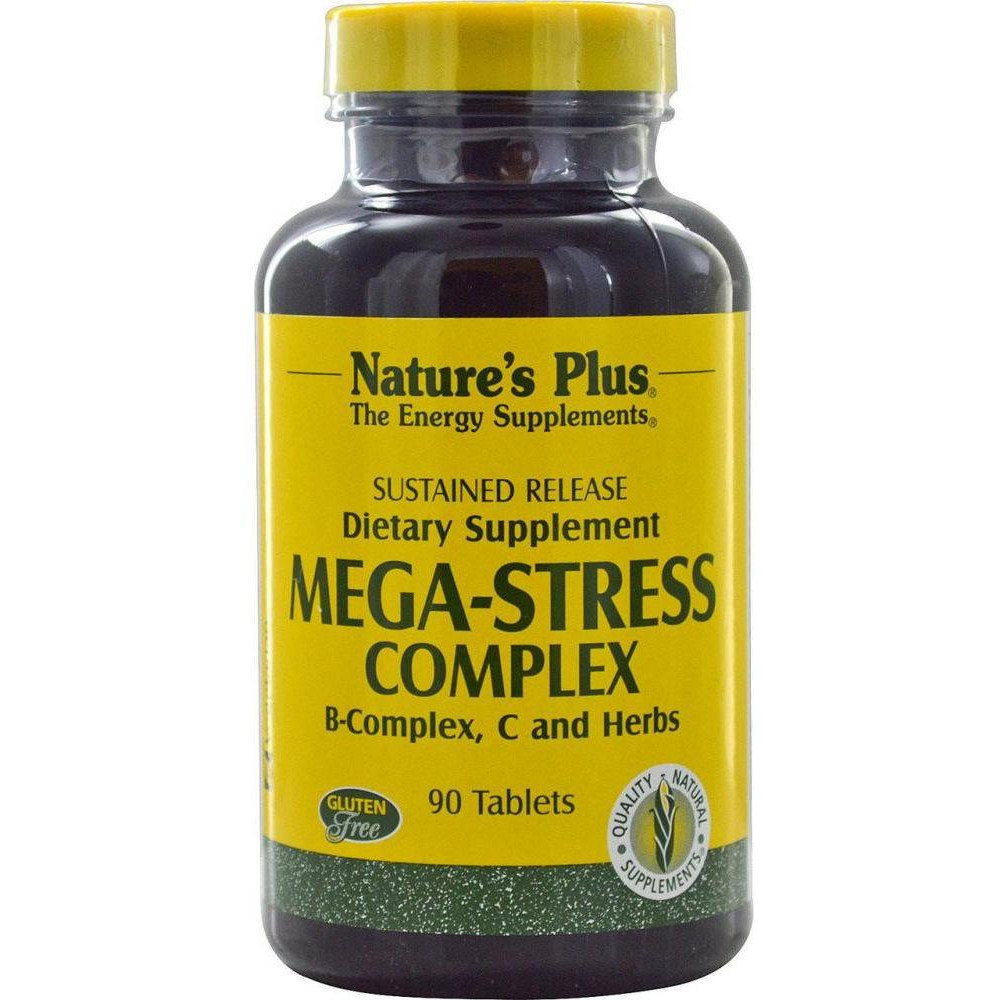 Nature's Plus Мега-Стресс, комплекс, , 90 таблеток, (NAP-01261) - зображення 1