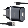 Hoco N1 Ardent + microUSB Black - зображення 1