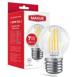   MAXUS LED FIL Clear G45 7W E27 4100K 220V (1-MFM-744)