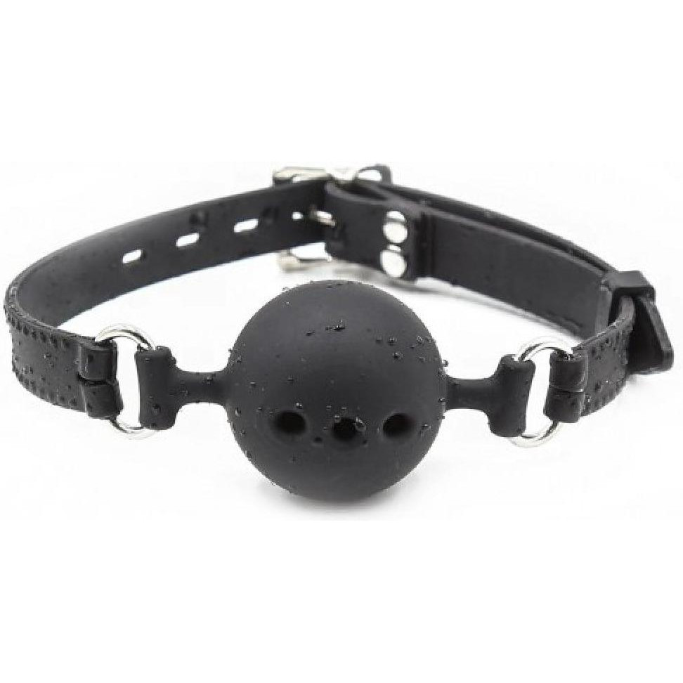 DS Fetish Кляп DS Fetish Mouth silicone gag L black (222401096) - зображення 1